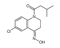 6-Chloro-1-(3-methyl-1-oxobutyl)-2,3-dihydro-4(1H)-quinolinone 4-oxime Structure