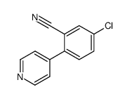 5-chloro-2-(pyridin-4-yl)benzonitrile结构式