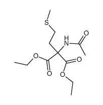 acetylamino-(2-methylsulfanyl-ethyl)-malonic acid diethyl ester Structure