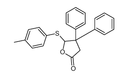 5-(4-methylphenyl)sulfanyl-4,4-diphenyloxolan-2-one结构式