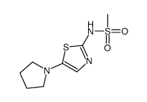 N-(5-pyrrolidin-1-yl-1,3-thiazol-2-yl)methanesulfonamide结构式