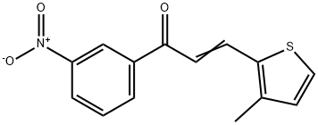 (2E)-3-(3-甲基噻吩-2-基)-1-(3-硝基苯基)丙-2-烯-1-酮结构式