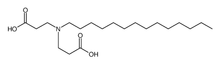 β-Alanine, N-(2-carboxyethyl)-N-tetradecyl Structure