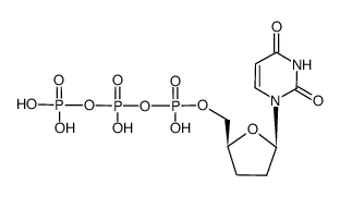 2',3'-dideoxyuridine-5'-triphosphate structure