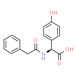 (S)-(4-hydroxyphenyl)(phenylacetamido)acetic acid Structure
