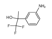 2-(3-aminophenyl)-1,1,1-trifluoropropan-2-ol结构式