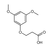 3-(3,5-Dimethoxyphenoxy)propanoic acid Structure