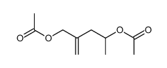 4-acetoxy-2-acetoxymethyl-pent-1-ene结构式