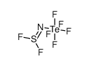 (pentafluoro-l6-tellanyl)sulfurimidous difluoride Structure