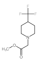 METHYL 2-(4-(TRIFLUOROMETHYL)PIPERIDIN-1-YL)ACETATE Structure