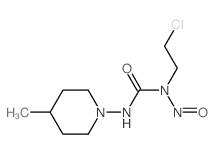 1-(2-chloroethyl)-3-(4-methyl-1-piperidyl)-1-nitroso-urea structure