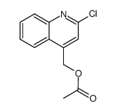 acetic acid-(2-chloro-[4]quinolylmethyl ester)结构式