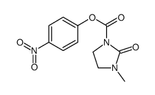 (4-nitrophenyl) 3-methyl-2-oxoimidazolidine-1-carboxylate结构式