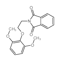 2-[2-(2,6-dimethoxyphenoxy)ethyl]isoindole-1,3-dione结构式
