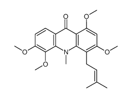 O,O,O-trimethylprenylcitpressine Structure