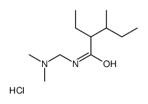 N-[(dimethylamino)methyl]-2-ethyl-3-methylpentanamide,hydrochloride Structure