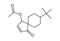 Acetic acid 8-tert-butyl-4-oxo-spiro[4.5]dec-2-en-1-yl ester Structure