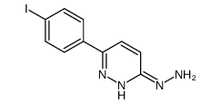 [6-(4-iodophenyl)pyridazin-3-yl]hydrazine结构式