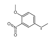 1-(3-nitro-4-methoxyphenyl)ethyl carbocation Structure