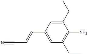 3-(4-Amino-3,5-diethylphenyl)-2-propenenitrile结构式
