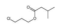 3-chloropropyl 3-methylbutanoate Structure