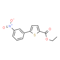 Ethyl 5-(3-nitrophenyl)-2-thiophenecarboxylate Structure