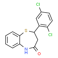 2-(2,5-Dichlorophenyl)-2,3-dihydro-1,5-benzothiazepin-4(5H)-one picture