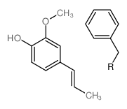 Phenol, 2-methoxy(phenylmethyl)-4-(1-propenyl)-结构式