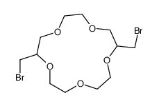 2,9-bis(bromomethyl)-1,4,7,10,13-pentaoxacyclopentadecane Structure