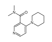 N,N-dimethyl-4-piperidin-1-ylpyridine-3-carboxamide结构式