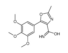 2-methyl-5-(3,4,5-trimethoxyphenyl)-1,3-oxazole-4-carboxamide结构式