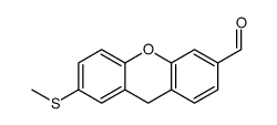 7-methylsulfanyl-9H-xanthene-3-carbaldehyde Structure