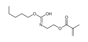 2-(pentoxycarbonylamino)ethyl 2-methylprop-2-enoate结构式