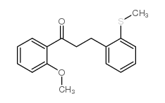 2'-METHOXY-3-(2-THIOMETHYLPHENYL)PROPIOPHENONE结构式