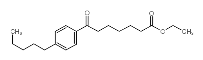 ETHYL 7-OXO-7-(4-N-PENTYLPHENYL)HEPTANOATE Structure