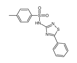 4-methyl-N-(5-phenyl-1,2,4-thiadiazol-3-yl)benzenesulfonamide结构式
