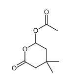 (4,4-dimethyl-6-oxooxan-2-yl) acetate Structure