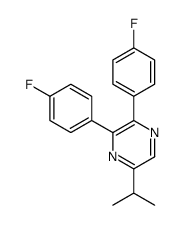 2,3-bis(4-fluorophenyl)-5-propan-2-ylpyrazine结构式