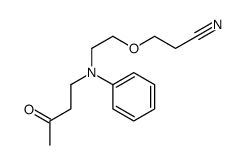 3-[2-[N-(3-oxobutyl)anilino]ethoxy]propanenitrile Structure