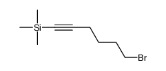 6-bromohex-1-ynyl(trimethyl)silane Structure