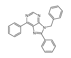 9-Benzyl-6,8-diphenyl-9H-purine Structure