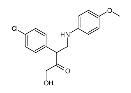 3-(4-chlorophenyl)-1-hydroxy-4-(4-methoxyanilino)butan-2-one Structure