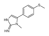 1-methyl-5-(4-methylsulfanylphenyl)imidazol-2-amine结构式