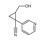 2-(hydroxymethyl)-1-pyridin-3-ylcyclopropane-1-carbonitrile Structure