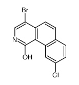 4-bromo-9-chloro-2H-benzo[h]isoquinolin-1-one结构式