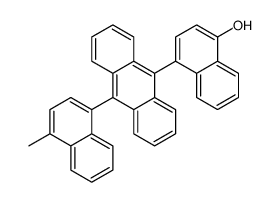 4-[10-(4-methylnaphthalen-1-yl)anthracen-9-yl]naphthalen-1-ol结构式