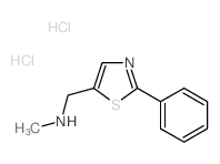 N-methyl-1-(2-phenyl-1,3-thiazol-5-yl)methanamine,dihydrochloride结构式