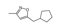 5-(cyclopentylmethyl)-3-methyl-1,2-oxazole Structure