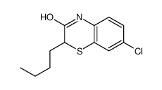 2-butyl-7-chloro-4H-1,4-benzothiazin-3-one Structure