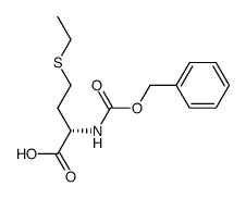 (S)-2-(((benzyloxy)carbonyl)amino)-4-(ethylthio)butanoic acid结构式